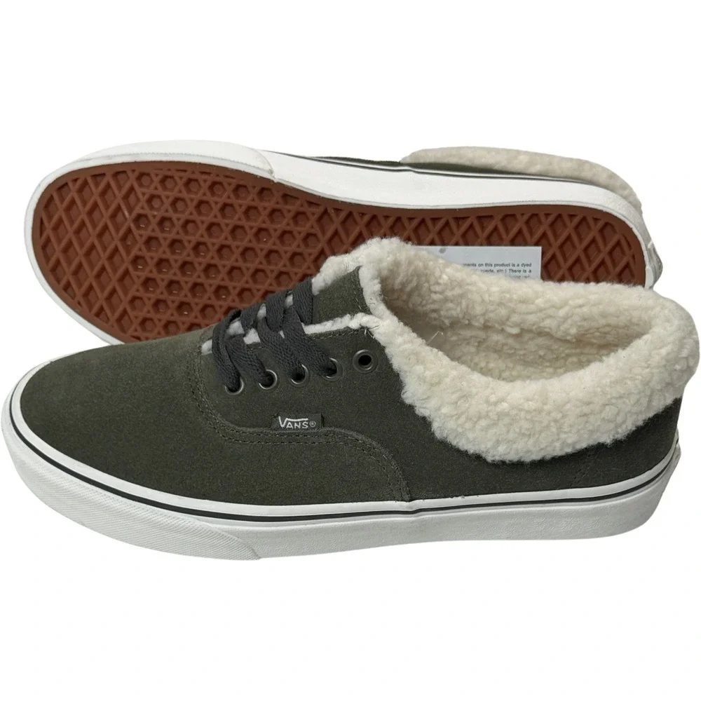 VANS Authentic Sherpa Suede Shoes - NIB Womens 8.5 Grape Leaf‎ - #47670-CL1